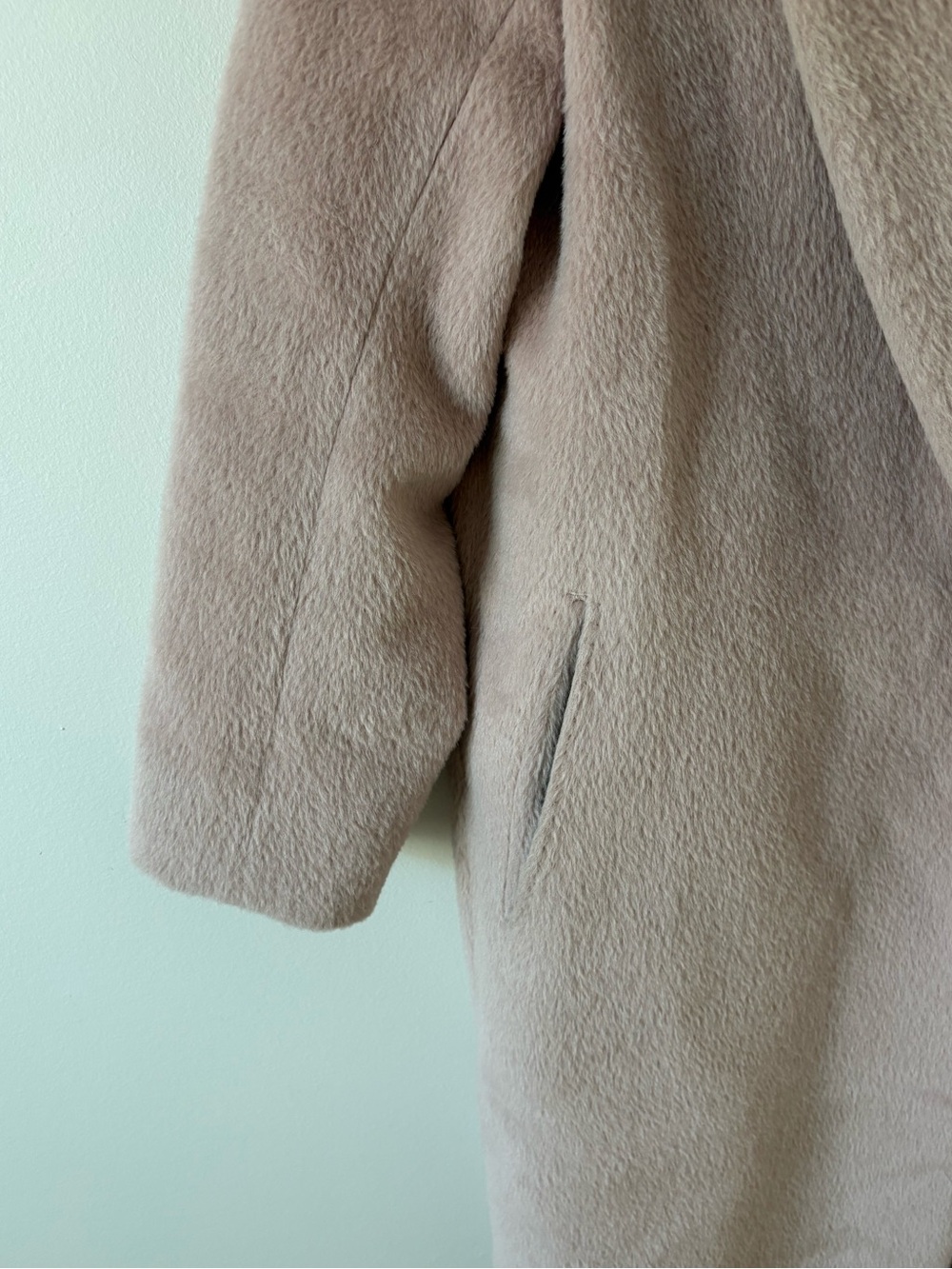 Babaton Stedman Aritzia Coat Alpaca & Virgin Wool Size XS Blush Pink Luxury Coat - Picture 5 of 12